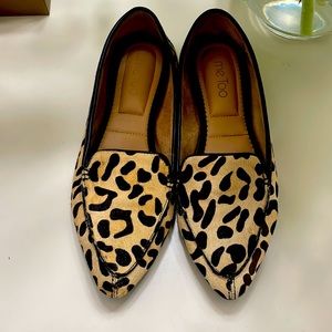 Cheetah print loafers